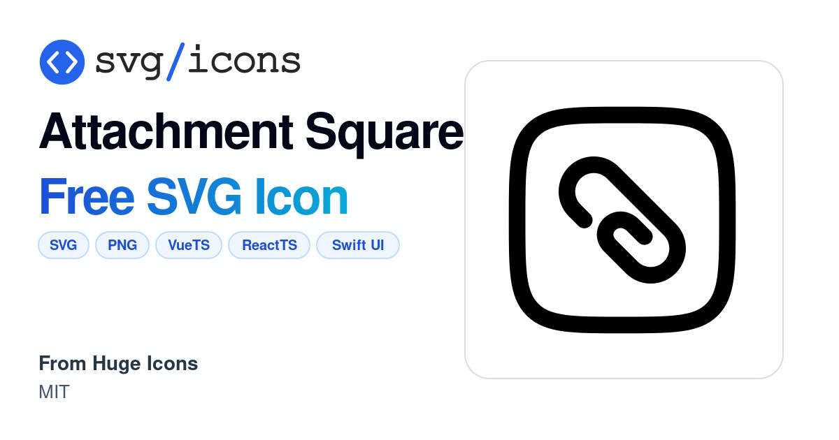 Attachment-square SVG Icon - Free Attachment-square PNG & SVG Download