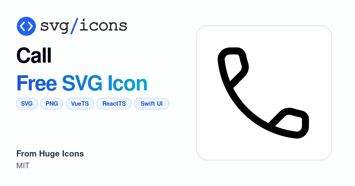 Call SVG Icon - Free Call PNG & SVG Download