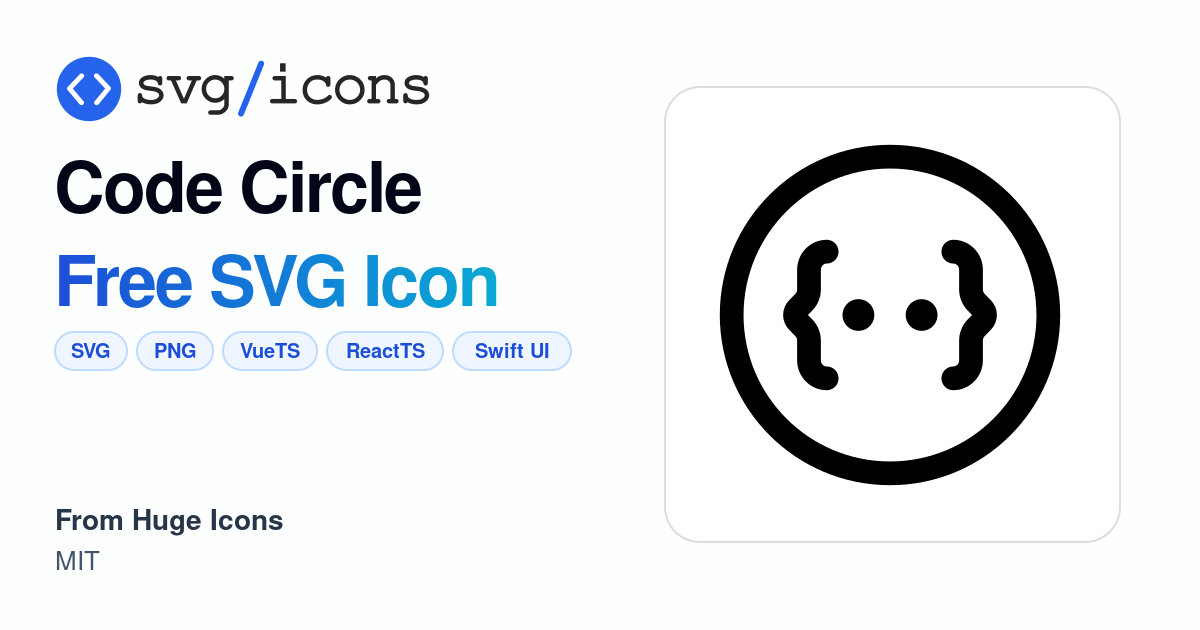 Code-circle SVG Icon - Free Code-circle PNG & SVG Download
