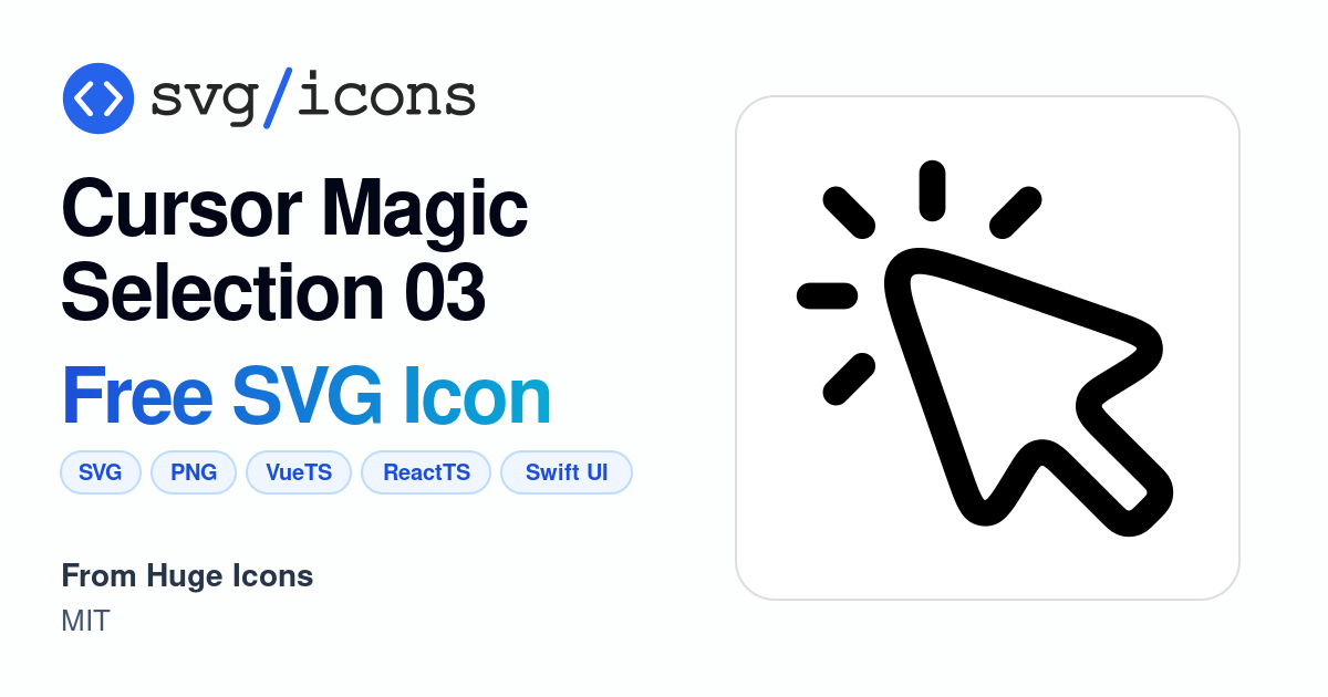 Cursor-magic-selection-03 SVG Icon - Free Cursor-magic-selection-03 PNG ...