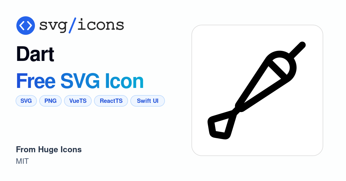 Dart SVG Icon - Free Dart PNG & SVG Download