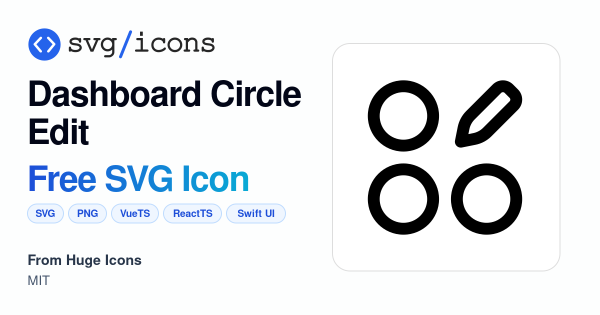 Dashboard-circle-edit SVG Icon - Free Dashboard-circle-edit PNG & SVG ...