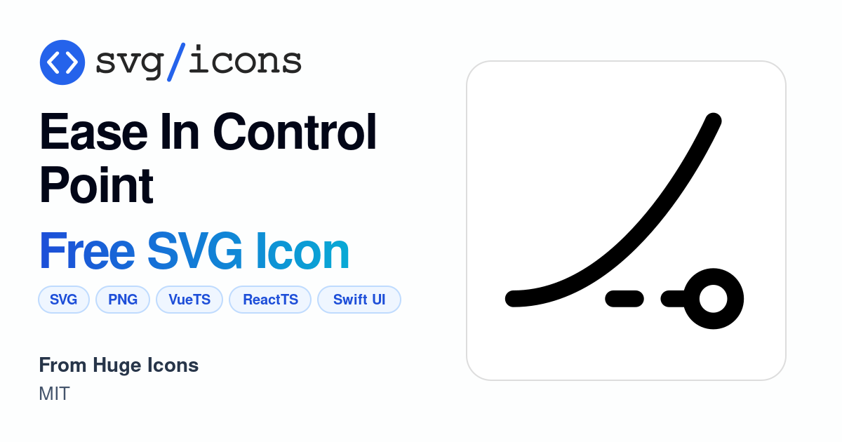 Ease-in-control-point SVG Icon - Free Ease-in-control-point PNG & SVG ...