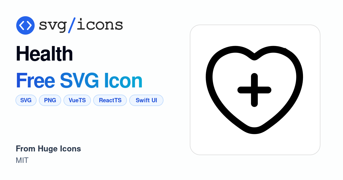 Health SVG Icon - Free Health PNG & SVG Download