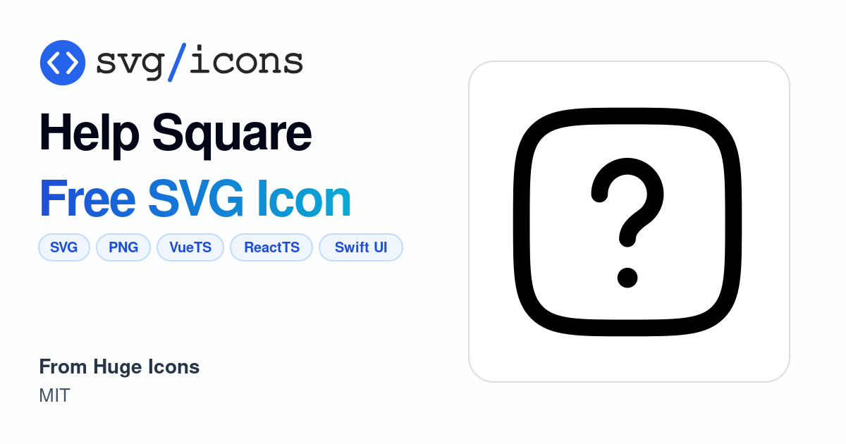 Help-square SVG Icon - Free Help-square PNG & SVG Download