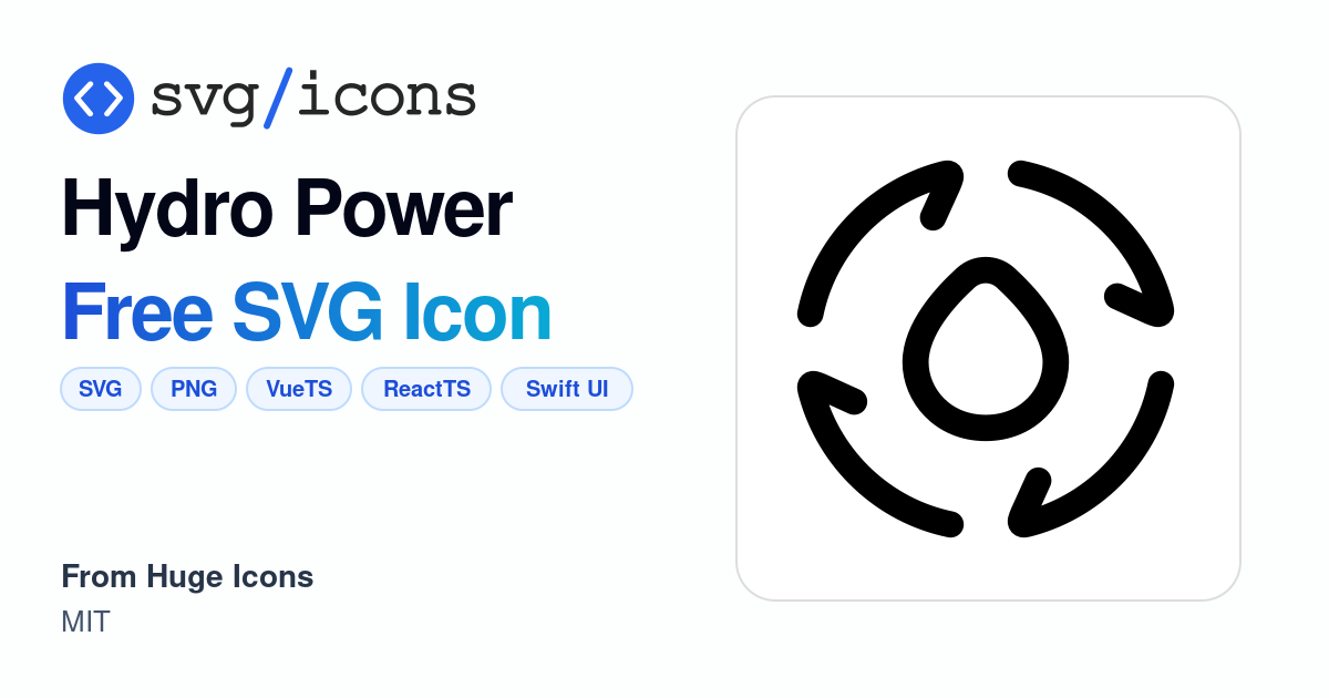 Hydro-power SVG Icon - Free Hydro-power PNG & SVG Download