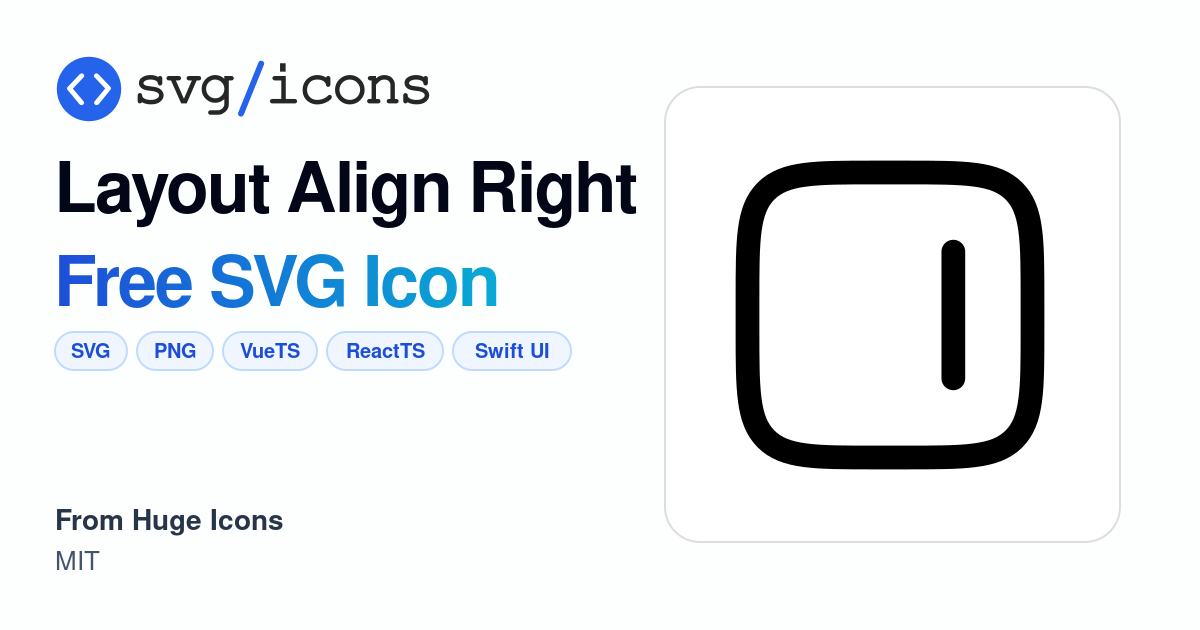Layout-align-right SVG Icon - Free Layout-align-right PNG & SVG Download