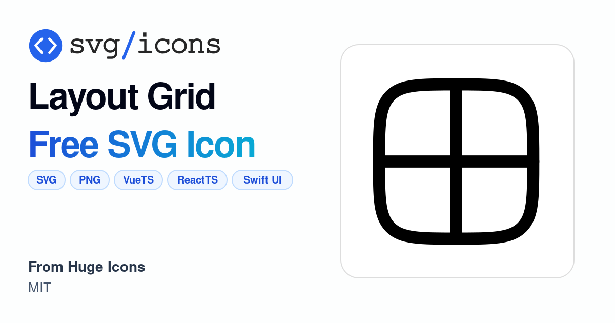 Layout-grid SVG Icon - Free Layout-grid PNG & SVG Download