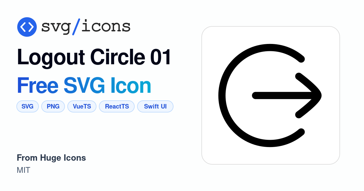 Logout-circle-01 SVG Icon - Free Logout-circle-01 PNG & SVG Download