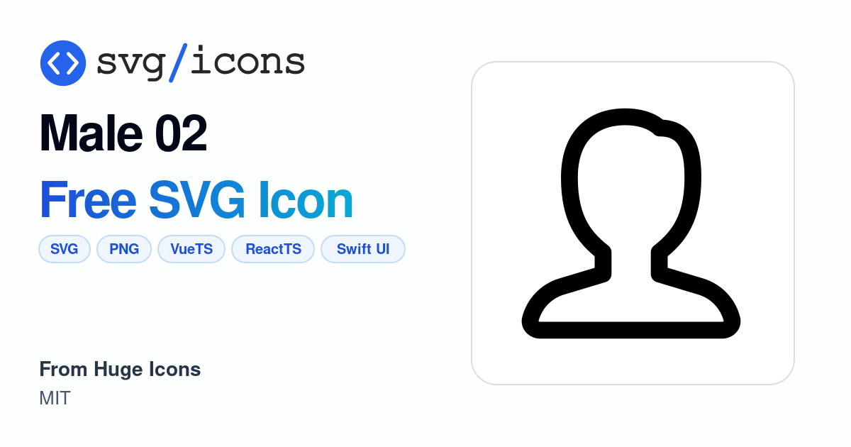 Male-02 SVG Icon - Free Male-02 PNG & SVG Download