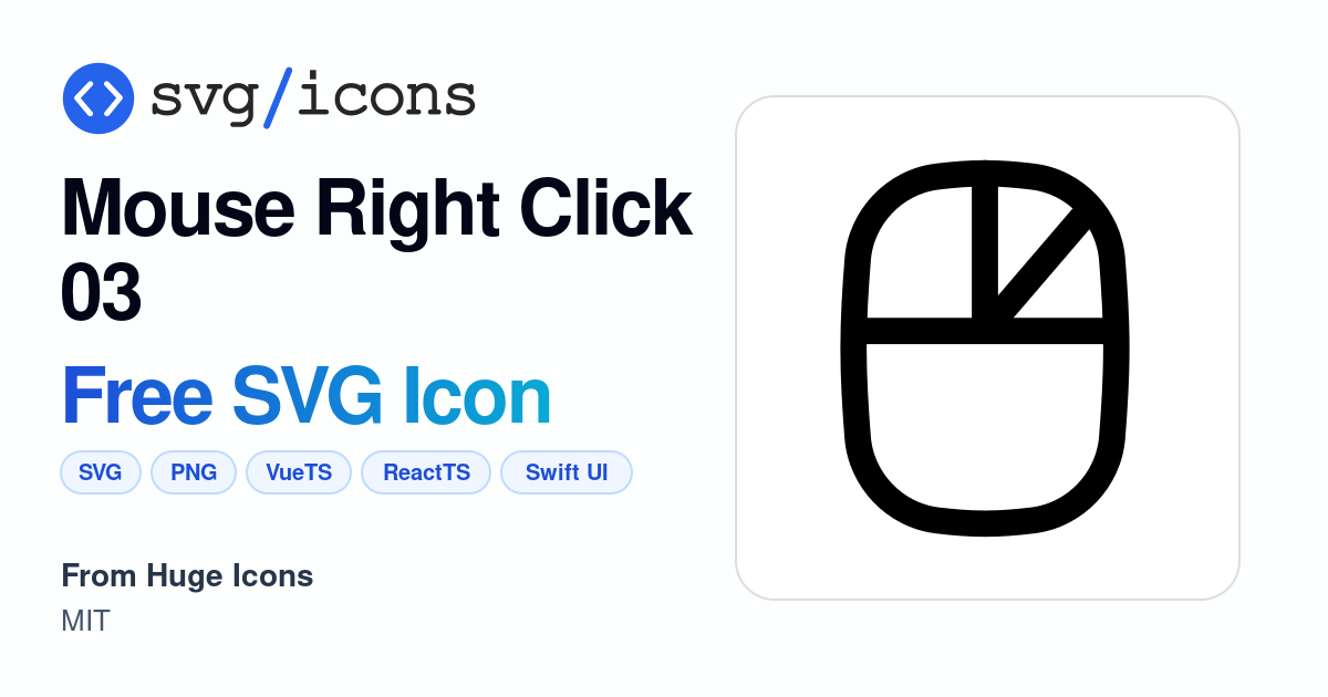 Mouse-right-click-03 SVG Icon - Free Mouse-right-click-03 PNG & SVG ...