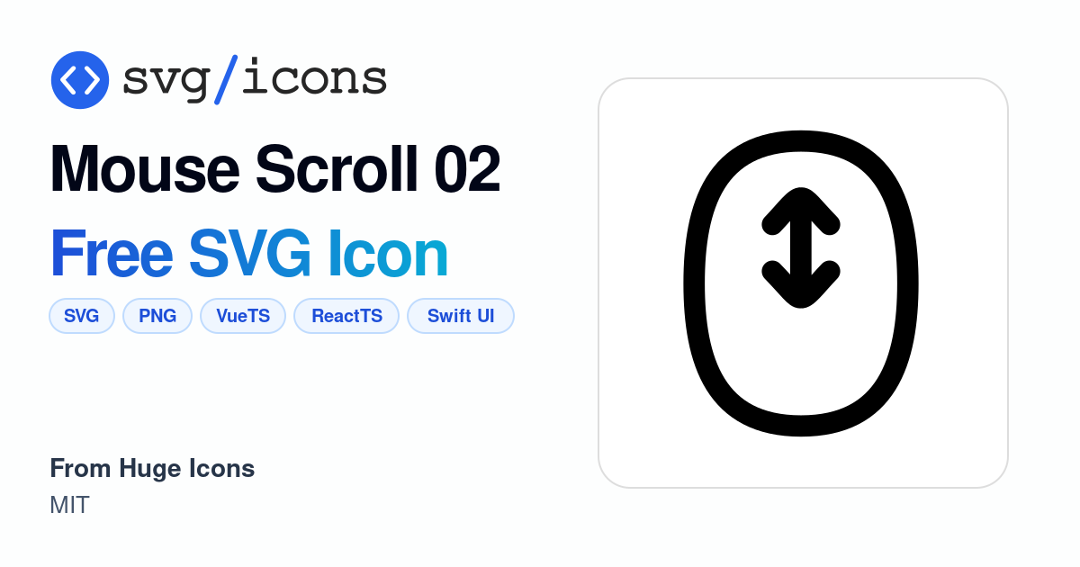 Mouse-scroll-02 SVG Icon - Free Mouse-scroll-02 PNG & SVG Download