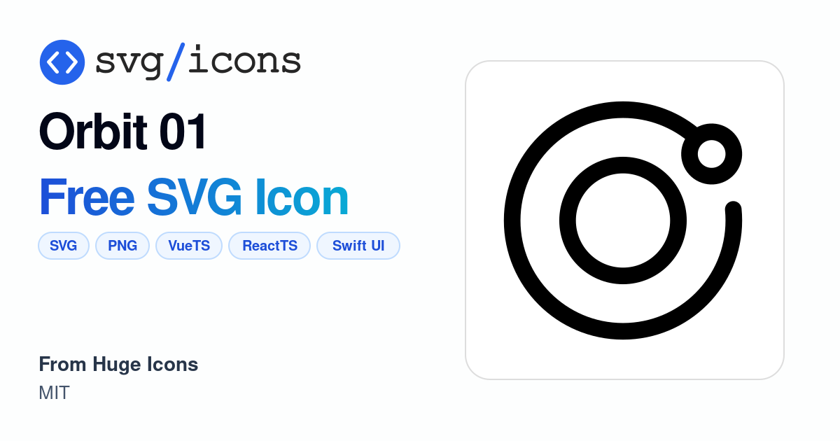 Orbit-01 SVG Icon - Free Orbit-01 PNG & SVG Download