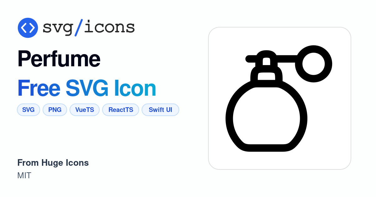 Perfume SVG Icon - Free Perfume PNG & SVG Download