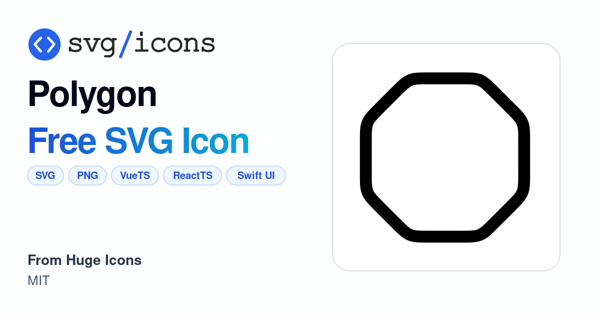 Polygon SVG Icon - Free Polygon PNG & SVG Download