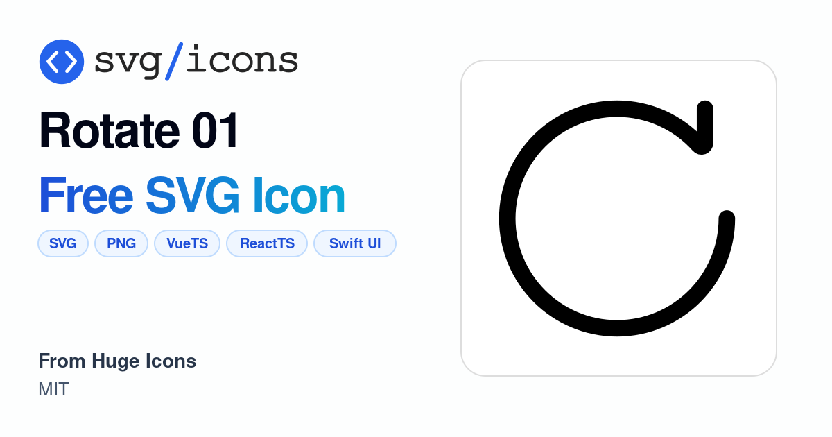 Rotate-01 SVG Icon - Free Rotate-01 PNG & SVG Download