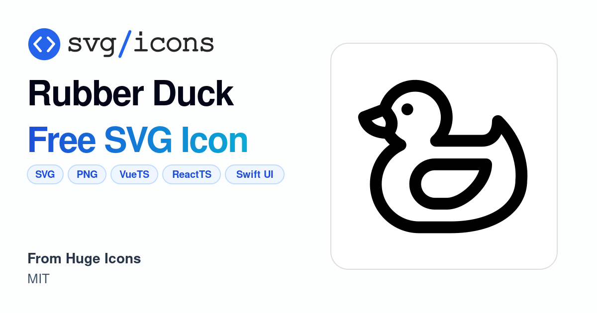 Rubber-duck SVG Icon - Free Rubber-duck PNG & SVG Download