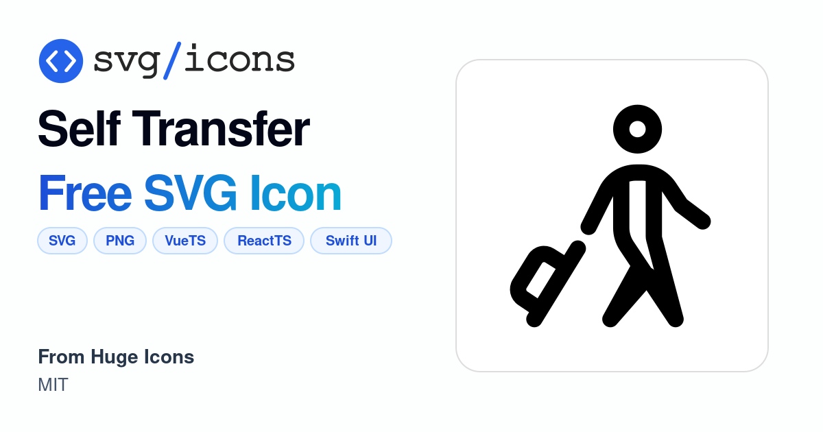 Self-transfer SVG Icon - Free Self-transfer PNG & SVG Download