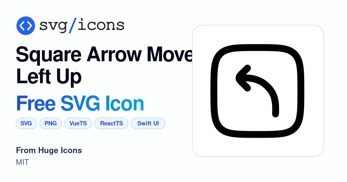 Square-arrow-move-left-up SVG Icon - Free Square-arrow-move-left-up PNG ...