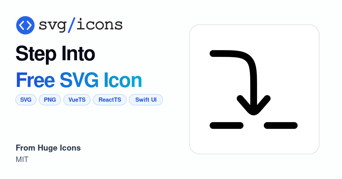 Step-into SVG Icon - Free Step-into PNG & SVG Download
