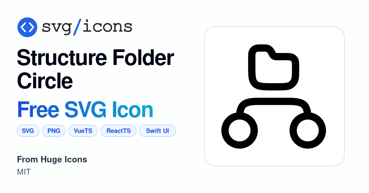 Structure-folder-circle SVG Icon - Free Structure-folder-circle PNG ...