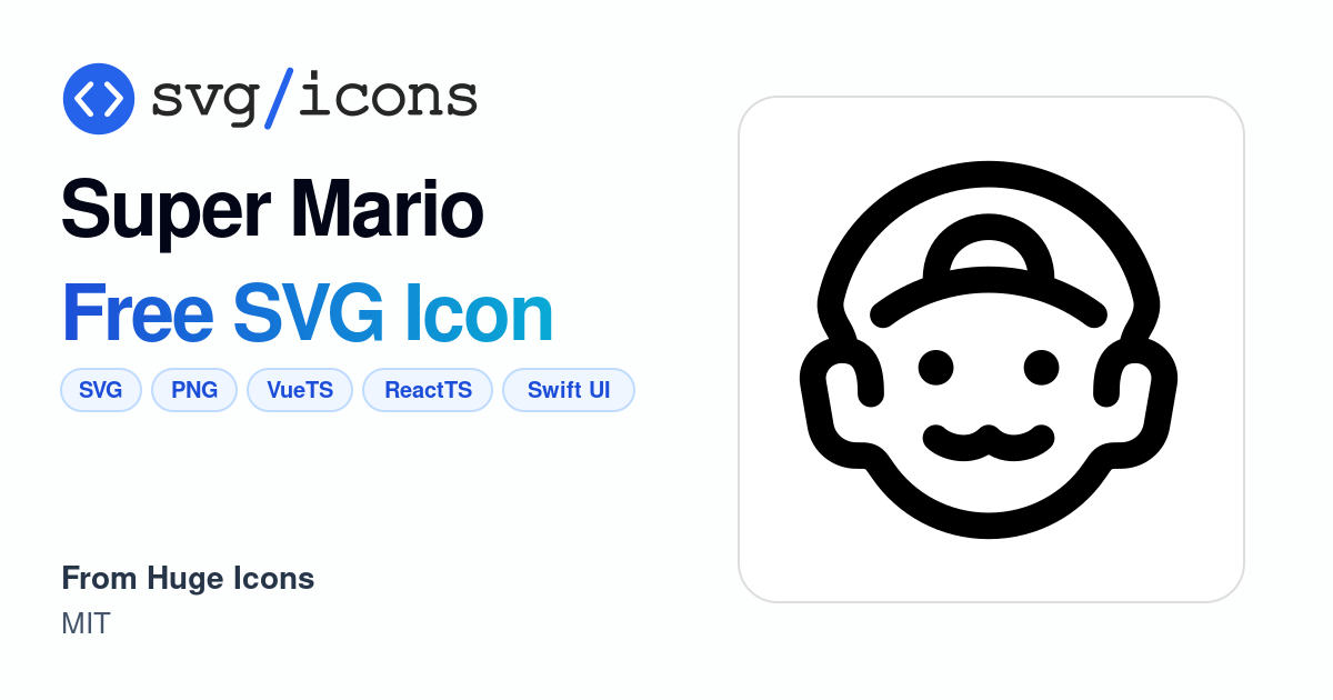 Super-mario SVG Icon - Free Super-mario PNG & SVG Download