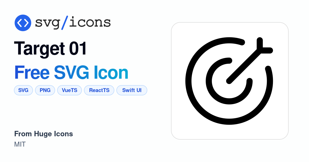 Target-01 SVG Icon - Free Target-01 PNG & SVG Download