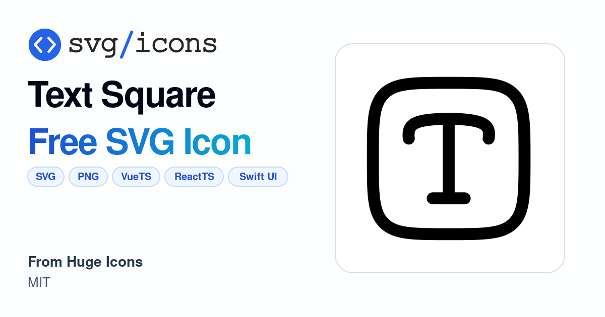 Text-square SVG Icon - Free Text-square PNG & SVG Download