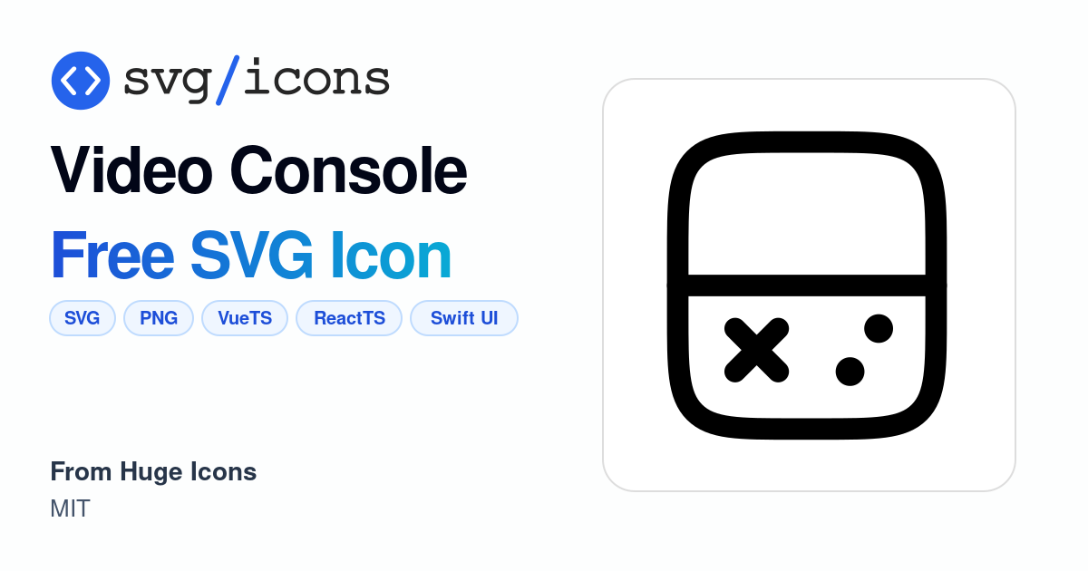 Video-console SVG Icon - Free Video-console PNG & SVG Download