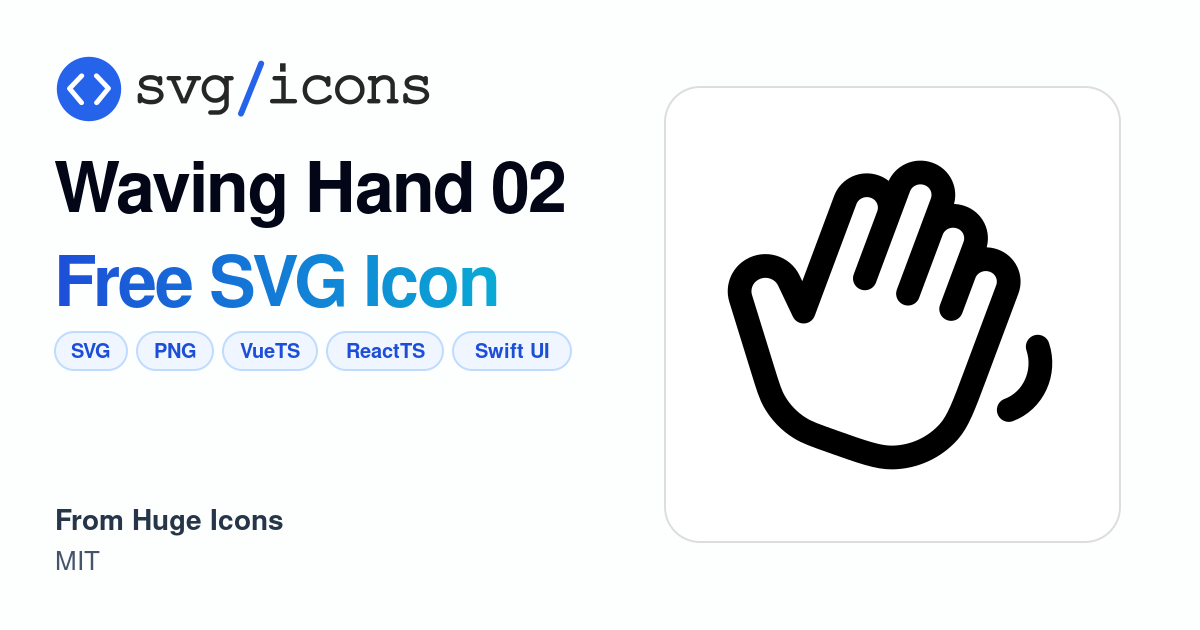 Waving-hand-02 SVG Icon - Free Waving-hand-02 PNG & SVG Download