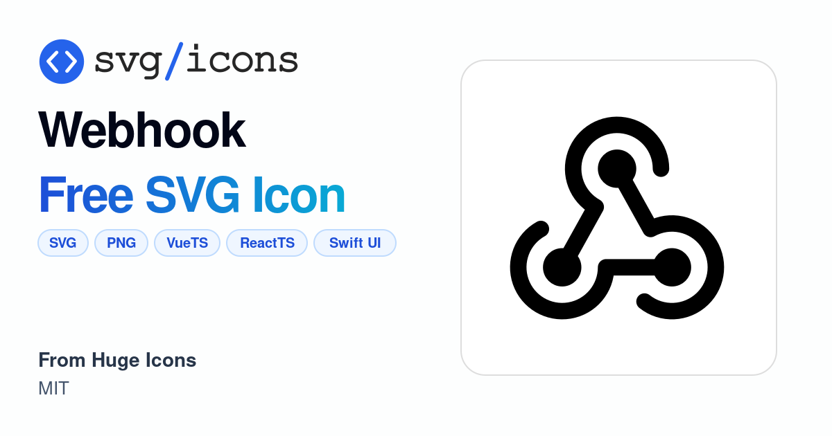 Webhook SVG Icon - Free Webhook PNG & SVG Download