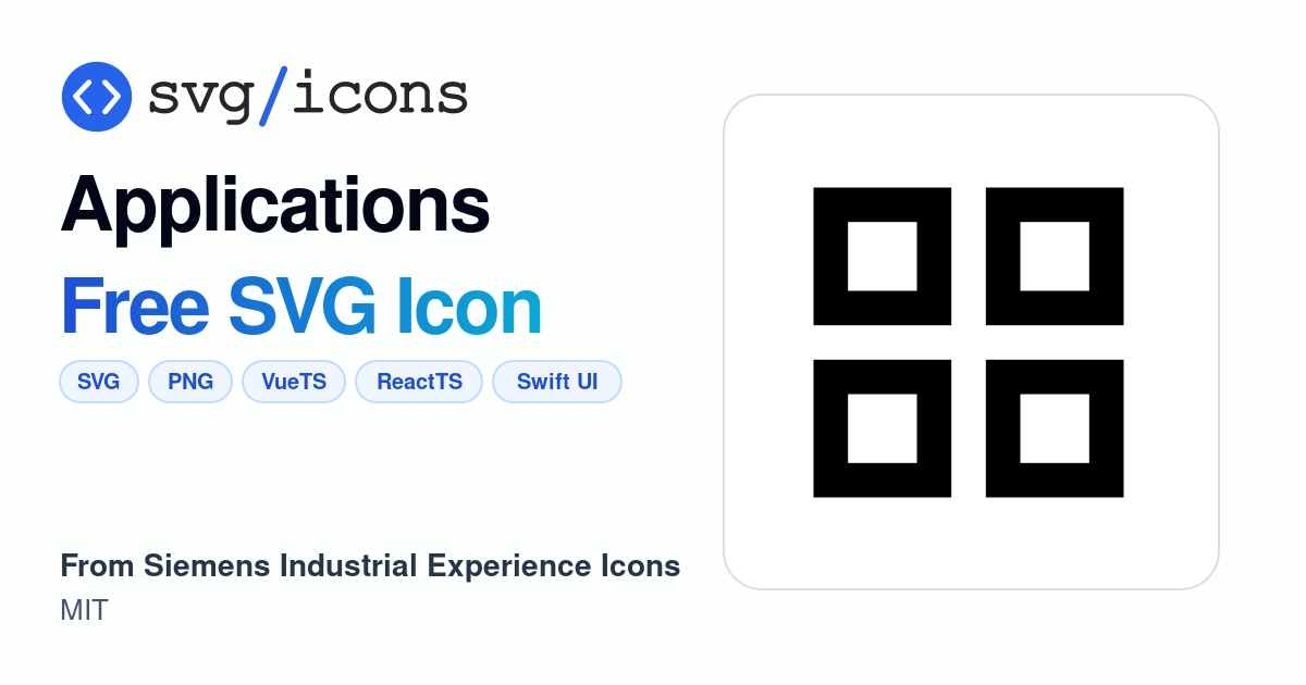 Applications SVG Icon - Free Applications PNG & SVG Download