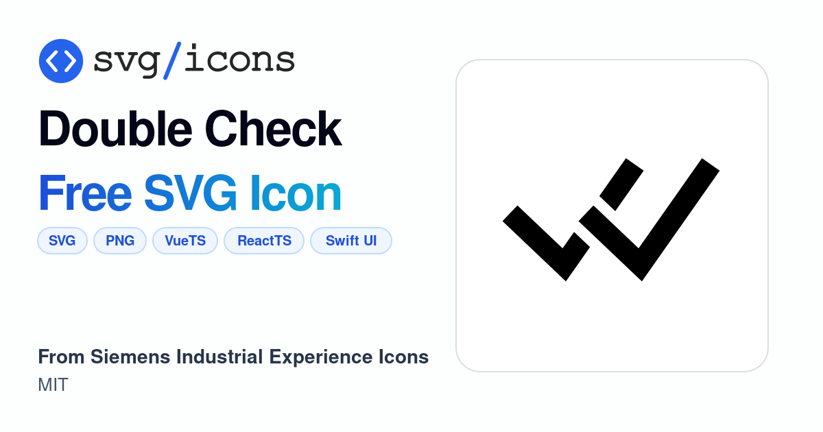 Double-check SVG Icon - Free Double-check PNG & SVG Download
