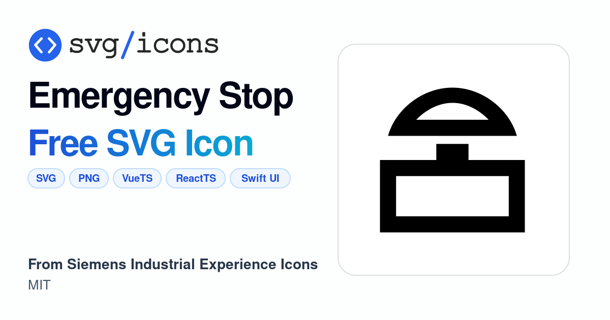 Emergency-stop SVG Icon - Free Emergency-stop PNG & SVG Download