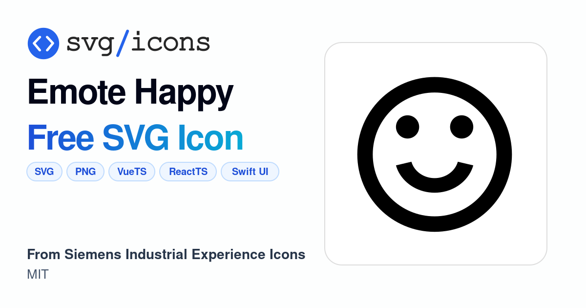 Emote-happy SVG Icon - Free Emote-happy PNG & SVG Download
