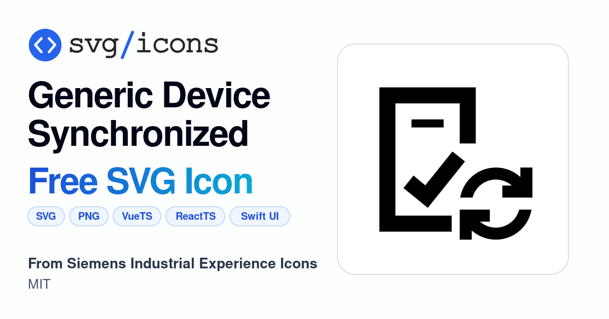 Generic-device-synchronized SVG Icon - Free Generic-device-synchronized ...