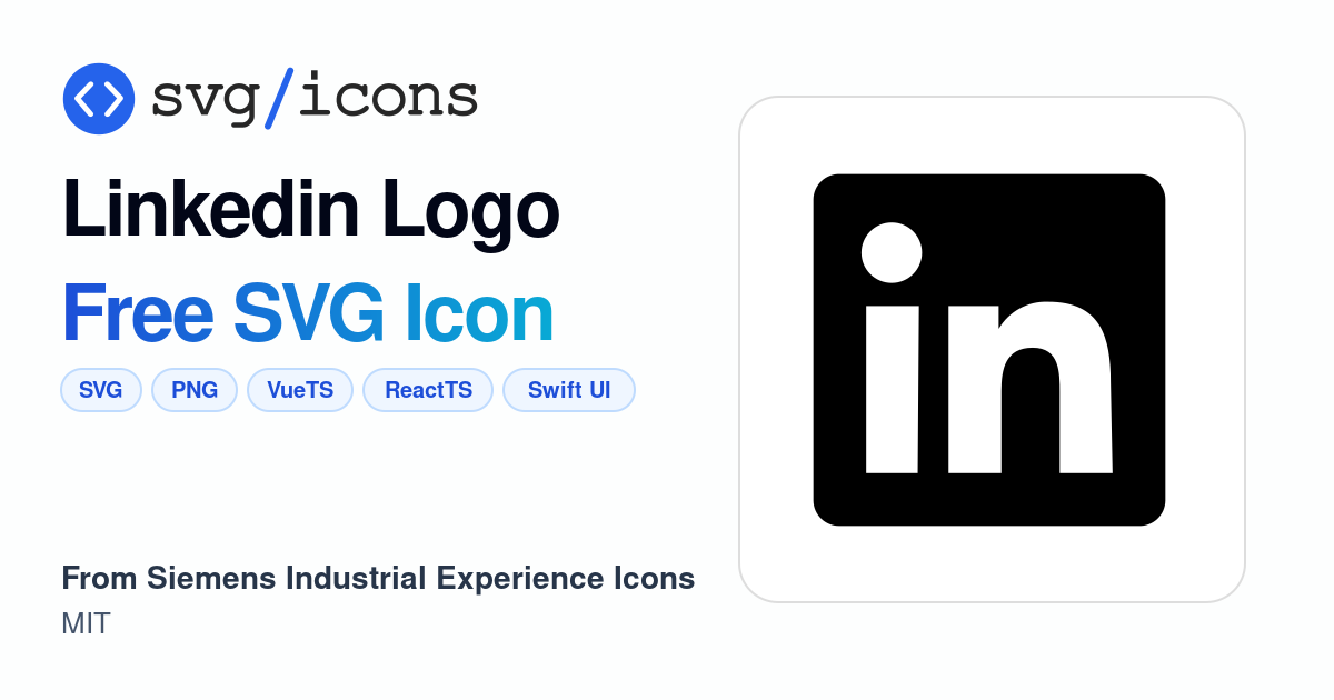Linkedin-logo SVG Icon - Free Linkedin-logo PNG & SVG Download