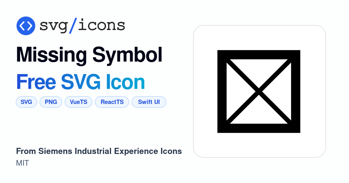 Missing-symbol SVG Icon - Free Missing-symbol PNG & SVG Download