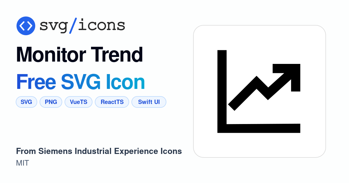 Monitor-trend SVG Icon - Free Monitor-trend PNG & SVG Download
