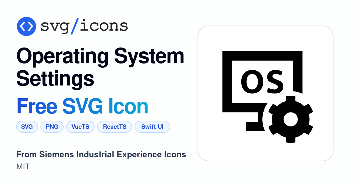 Operating-system-settings SVG Icon - Free Operating-system-settings PNG ...