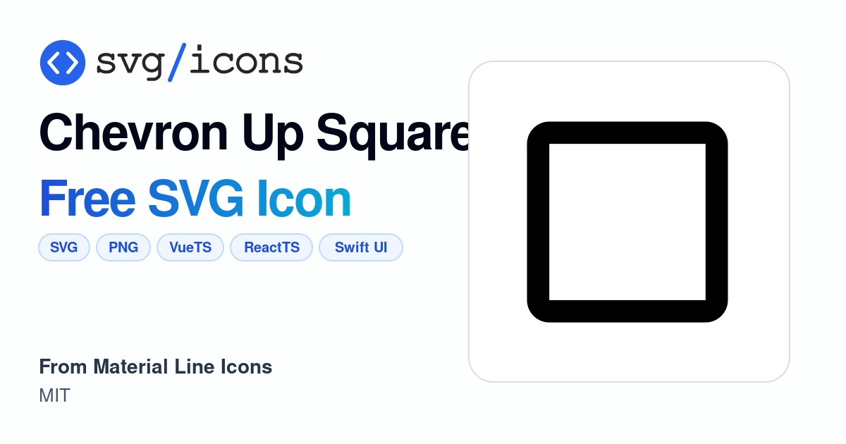 Chevron-up-square SVG Icon - Free Chevron-up-square PNG & SVG Download