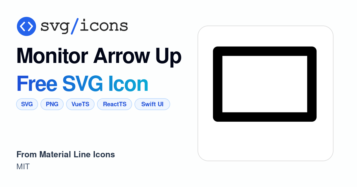 Monitor-arrow-up SVG Icon - Free Monitor-arrow-up PNG & SVG Download