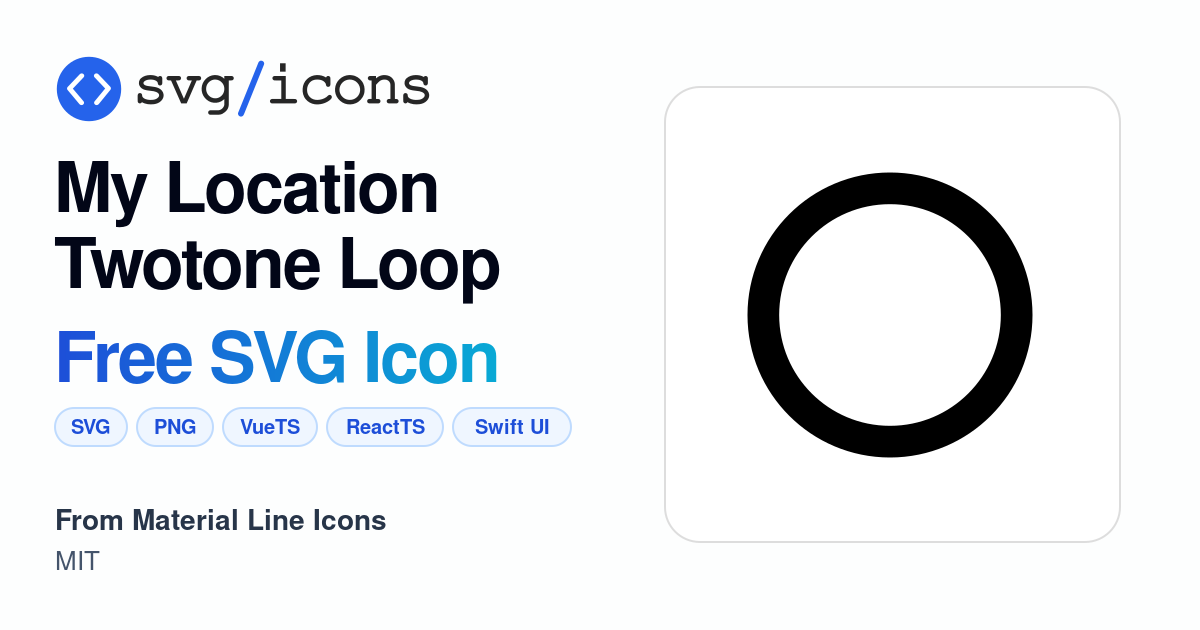 My-location-twotone-loop SVG Icon - Free My-location-twotone-loop PNG ...