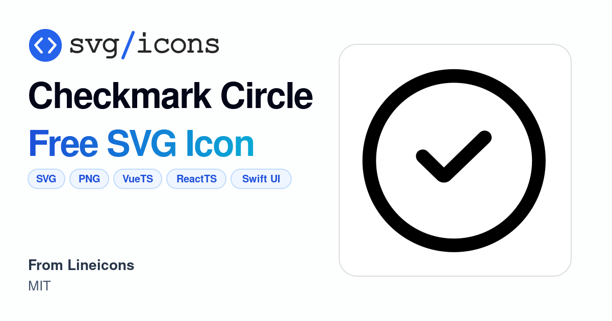 Checkmark-circle SVG Icon - Free Checkmark-circle PNG & SVG Download