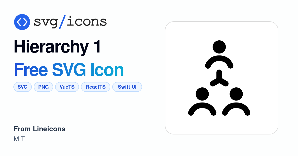 Hierarchy-1 SVG Icon - Free Hierarchy-1 PNG & SVG Download