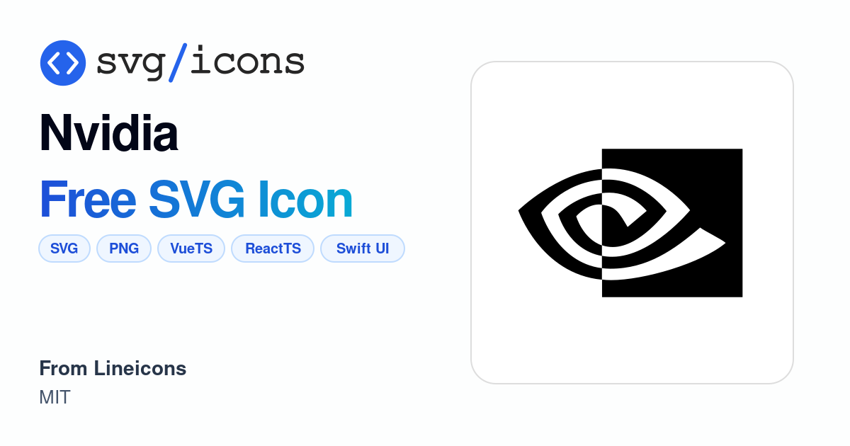 Nvidia SVG Icon - Free Nvidia PNG & SVG Download
