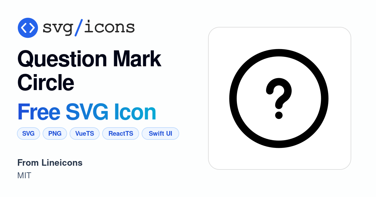 Question-mark-circle SVG Icon - Free Question-mark-circle PNG & SVG ...