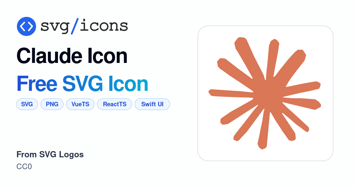 Claude-icon SVG Icon - Free Claude-icon PNG & SVG Download