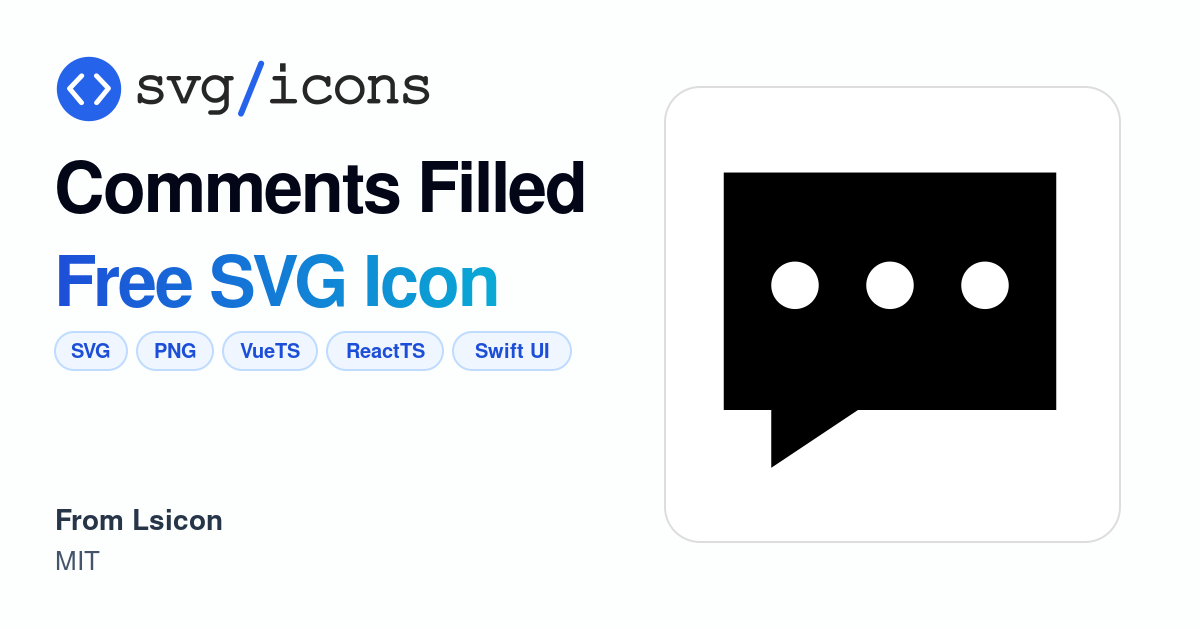 Comments-filled SVG Icon - Free Comments-filled PNG & SVG Download