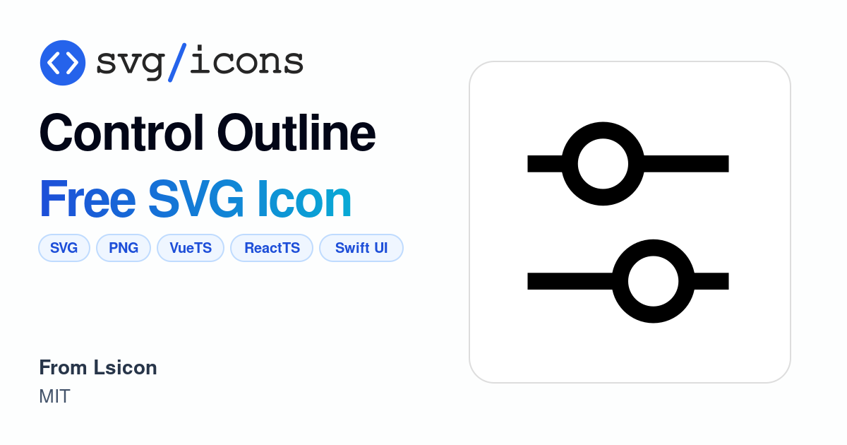 Control-outline SVG Icon - Free Control-outline PNG & SVG Download